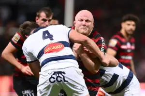 Joël Merkler and a Stade Français player called up by Spain