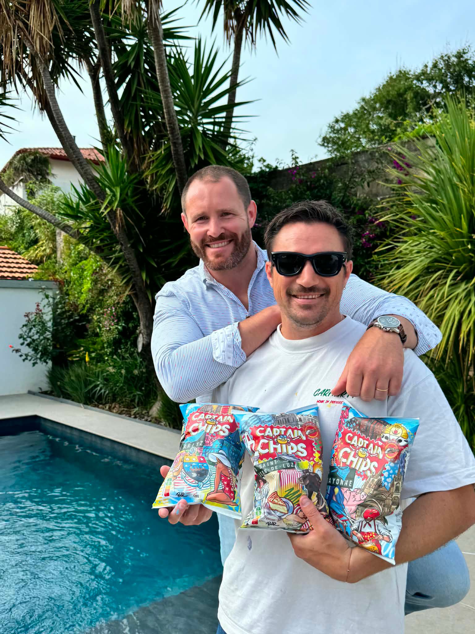 A rugby player and an artist team up to put art in your crisps