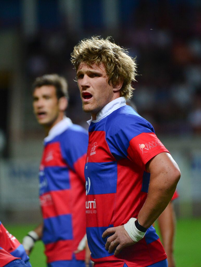 Rémy Martin in the Béziers jersey during a friendly against Narbonne in 2013